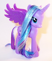 Size: 872x1016 | Tagged: safe, artist:shadow1085, princess luna, pony, g4, brushable, irl, photo, solo, toy