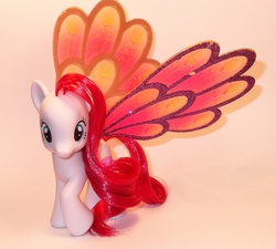 Size: 1024x921 | Tagged: safe, artist:shadow1085, diamond rose, pony, g4, brushable, glimmer wings, irl, photo, solo, toy