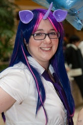 Size: 2592x3888 | Tagged: safe, twilight sparkle, human, g4, cosplay, glasses, irl, irl human, photo