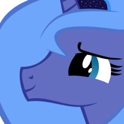 Size: 1000x1000 | Tagged: safe, artist:spinnyhat, princess luna, pony, g4, close-up, female, s1 luna, simple background, solo, transparent background, vector