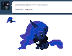 Size: 562x434 | Tagged: safe, artist:all-the-eevees, princess luna, eevee, g4, ask, species swap, tumblr