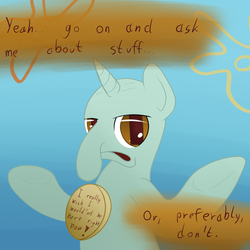 Size: 500x500 | Tagged: safe, ask squidpony, ask, male, ponified, spongebob squarepants, squidward tentacles, tumblr