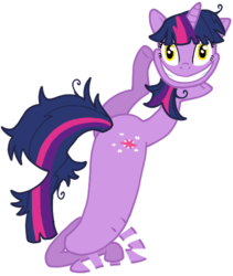 Size: 475x562 | Tagged: safe, artist:soullessteddybear, twilight sparkle, pony, g4, alice in wonderland, cheshire cat, female, headless, modular, simple background, solo, transparent background, twilight snapple, wat