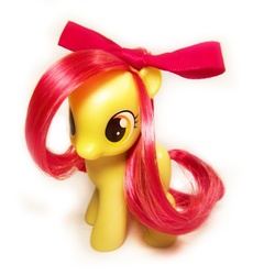 Size: 692x720 | Tagged: safe, artist:shadow1085, apple bloom, earth pony, pony, g4, brushable, irl, photo, solo, toy