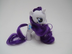 Size: 4320x3240 | Tagged: safe, artist:tiellanicole, rarity, pony, g4, brushable, customized toy, female, filly, irl, photo, solo, toy