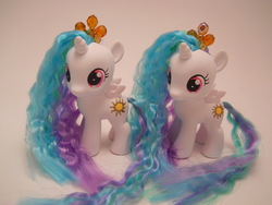 Size: 4320x3240 | Tagged: safe, artist:tiellanicole, princess celestia, pony, g4, brushable, customized toy, filly, irl, photo, toy