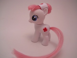 Size: 4320x3240 | Tagged: safe, artist:tiellanicole, nurse redheart, pony, g4, brushable, customized toy, female, filly, irl, photo, solo, toy