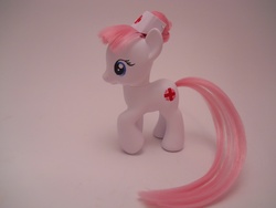 Size: 4320x3240 | Tagged: safe, artist:tiellanicole, nurse redheart, pony, g4, brushable, customized toy, irl, photo, solo, toy