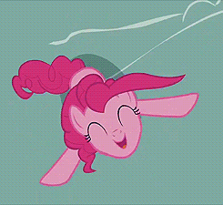 Size: 245x225 | Tagged: safe, screencap, amethyst star, berry punch, berryshine, carrot top, comet tail, golden harvest, mayor mare, oakey doke, pinkie pie, shoeshine, sparkler, pony, a friend in deed, g4, season 2, animated, background pony, bipedal, cropped, cute, diapinkes, everypony, eyes closed, overhead view, smile song, solo focus