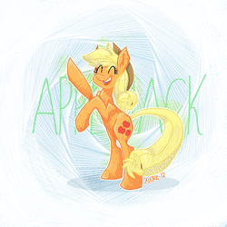 Size: 700x700 | Tagged: safe, artist:xieril, applejack, earth pony, pony, g4, female, solo