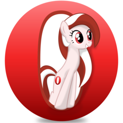 Size: 1200x1200 | Tagged: safe, artist:parallaxmlp, oc, oc only, oc:opera, pony, 2012, browser ponies, internet browser, opera (browser), solo