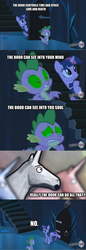 Size: 600x1738 | Tagged: safe, artist:a51an-pwn3, spike, twilight sparkle, g4, my little pony: friendship is magic, the crystal empire, charlie the unicorn, exploitable meme, the scary door