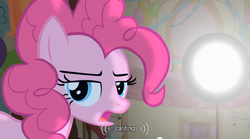 Size: 640x355 | Tagged: safe, screencap, pinkie pie, g4, party of one, youtube caption