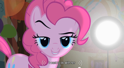 Size: 640x355 | Tagged: safe, screencap, pinkie pie, g4, party of one, youtube caption