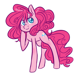 Size: 450x450 | Tagged: safe, artist:mt, pinkie pie, earth pony, pony, g4, female, long legs, solo