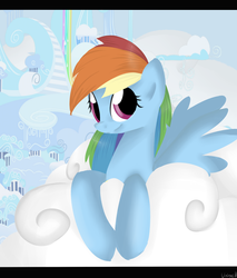 Size: 1700x2000 | Tagged: safe, artist:marisalle, rainbow dash, g4, cloudsdale