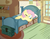 Size: 3300x2550 | Tagged: safe, artist:marisalle, fluttershy, g4, bed, sleeping