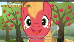 Size: 1920x1080 | Tagged: safe, screencap, big macintosh, earth pony, pony, g4, applelicious, male, stallion, youtube caption