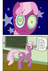 Size: 900x1340 | Tagged: safe, artist:terribletransit, cheerilee, g4, 2 panel comic, comic, discorded