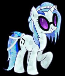 Size: 823x960 | Tagged: safe, artist:lyka12345, dj pon-3, vinyl scratch, g4, crystallized