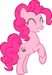 Size: 504x726 | Tagged: safe, artist:superelectrogirl98, pinkie pie, earth pony, pony, g4, ^^, eyes closed, female, mare, parallel equestria, parallel universe, simple background, transparent background, vector