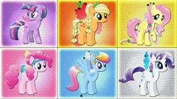 Size: 1920x1080 | Tagged: safe, artist:mr-kennedy92, applejack, fluttershy, pinkie pie, rainbow dash, rarity, twilight sparkle, g4, crystallized