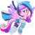 Size: 2870x2867 | Tagged: safe, artist:he4rtofcourage, princess cadance, alicorn, pony, g4, clothes, costume, crystal maiden, dota, female, hoodie, simple background, solo, transparent background