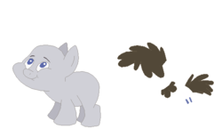 Size: 566x348 | Tagged: safe, artist:selenaede, truffle shuffle, earth pony, pony, g4, base, colt, foal, male, pony base, solo