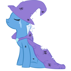 Size: 2880x2880 | Tagged: safe, artist:blowingbomb, trixie, pony, unicorn, g4, crying, female, mare, simple background, solo, transparent background