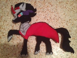 Size: 640x480 | Tagged: safe, artist:karianakreations, king sombra, g4, irl, photo, pillow, plushie
