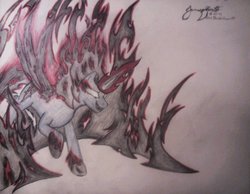 Size: 900x699 | Tagged: safe, artist:thewolfheart89, king sombra, pony, umbrum, unicorn, g4, male, solo, stallion, traditional art