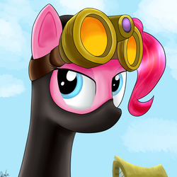 Size: 2000x2000 | Tagged: safe, artist:dragonfoorm, pinkie pie, g4, catsuit, goggles, pinkie spy