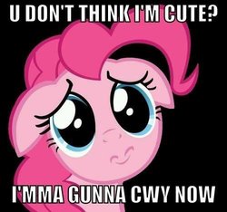 Size: 500x467 | Tagged: safe, pinkie pie, g4, happy, image macro, inverted mouth