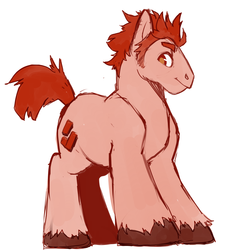 Size: 900x987 | Tagged: safe, artist:kunaike, pony, ponified, solo, unshorn fetlocks, wreck-it ralph