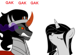 Size: 1048x762 | Tagged: safe, artist:musicgamer1, king sombra, oc, g4, gak