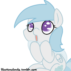 Size: 500x500 | Tagged: safe, artist:robynne, cotton cloudy, g4, ask, filly, foal, tumblr
