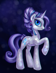 Size: 1443x1900 | Tagged: safe, artist:nyarmarr, rarity, crystal pony, pony, unicorn, g4, crystal rarity, crystallized, female, mare, solo