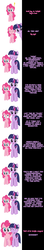 Size: 1000x5701 | Tagged: safe, artist:undead-niklos, pinkie pie, twilight sparkle, comic:pinkie pie says goodnight, g4, comic, pink text, purple text