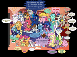 Size: 1650x1213 | Tagged: safe, artist:unoservix, apple bloom, applejack, big macintosh, bon bon, cheerilee, derpy hooves, discord, doctor whooves, fancypants, fleur-de-lis, fluttershy, lyra heartstrings, pinkie pie, pipsqueak, princess celestia, princess luna, rainbow dash, rarity, scootaloo, spike, sweetie belle, sweetie drops, time turner, trixie, twilight sparkle, earth pony, pony, g4, american football, buffalo bills, cheesehead, cleveland browns, everypony, green bay packers, male, new england patriots, new york giants, stallion, super bowl