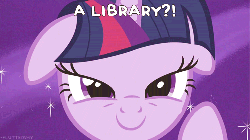 Size: 500x281 | Tagged: safe, edit, edited screencap, screencap, twilight sparkle, pony, unicorn, g4, the crystal empire, animated, book, cute, excited, female, floppy ears, gif, mare, solo, sparkly eyes, squishy, squishy cheeks, that pony sure does love books, twiabetes, twilight fuel, unicorn twilight, wingding eyes