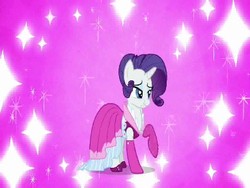 Size: 384x288 | Tagged: safe, screencap, rarity, pony, g4, too many pinkie pies, clothes, dress, solo