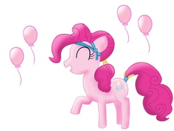 Size: 1024x768 | Tagged: safe, artist:verminshy, pinkie pie, crystal pony, g4, balloon