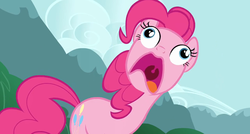 Size: 1918x1030 | Tagged: safe, screencap, pinkie pie, g4, too many pinkie pies, clone, faic, le gasp, mawshot, open mouth, pinkie clone, pinkie frogmouth, pinkie pie is best facemaker, screaming, uvula, wide eyes