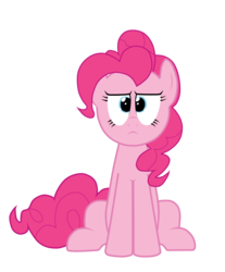 Size: 4000x4822 | Tagged: safe, artist:dbih9i, pinkie pie, earth pony, pony, g4, female, simple background, sitting, solo, transparent background, vector