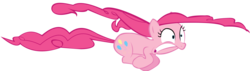 Size: 4682x1328 | Tagged: safe, artist:skitt-less, pinkie pie, g4, simple background, startled, transparent background, vector