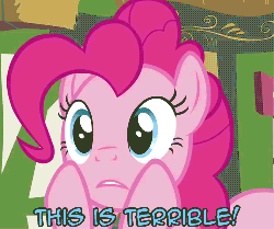 Size: 500x418 | Tagged: safe, edit, edited screencap, screencap, pinkie pie, earth pony, pony, g4, too many pinkie pies, animated, cropped, female, reaction image, solo, squishy, squishy cheeks