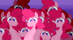 Size: 746x412 | Tagged: safe, artist:mangneto, pinkie pie, earth pony, pony, g4, too many pinkie pies, clone, female, fun fun fun, mare, multeity, pinkie clone, too much pink energy is dangerous