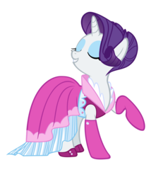 Size: 3000x3394 | Tagged: dead source, safe, artist:thatsgrotesque, rarity, pony, g4, season 3, too many pinkie pies, clothes, dress, female, simple background, solo, transparent background, vector