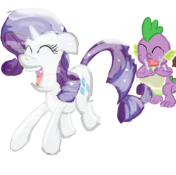 Size: 600x595 | Tagged: safe, artist:kittyhawk-contrail, rarity, spike, g4