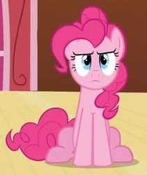 Size: 323x382 | Tagged: safe, screencap, pinkie pie, g4, too many pinkie pies, serious face